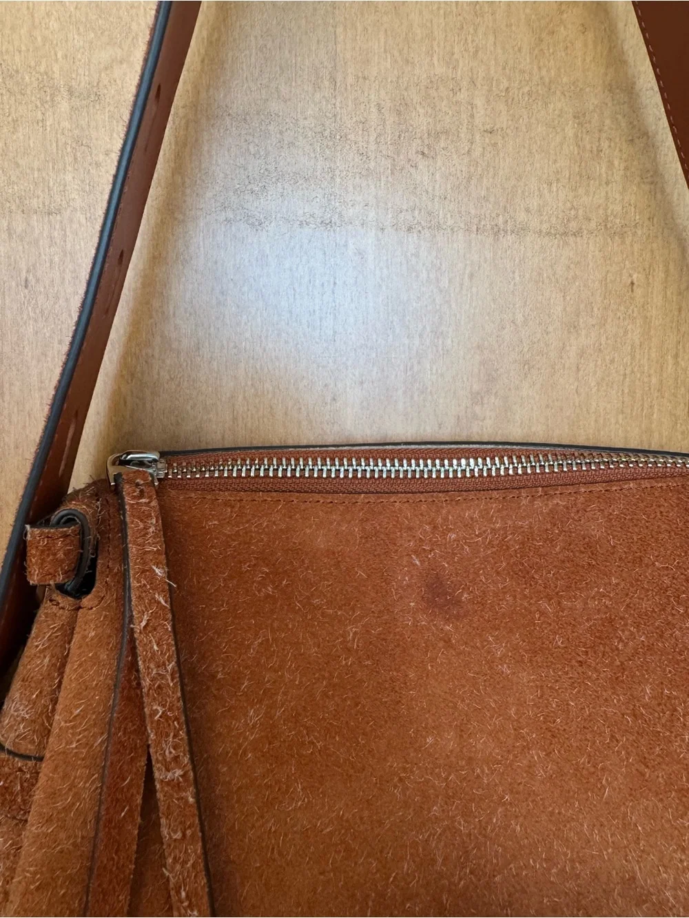 Tory Burch Small Romy Brushed Suede Shoulder Bag